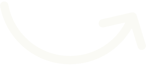 Grafik eines minimalistischen, geschwungenen Pfeils in Weiss
